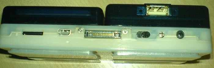 microSD, USB, Handylink, power switch, power LED, power. USB Host in VonHippel