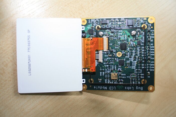 old LCD module - PCB view