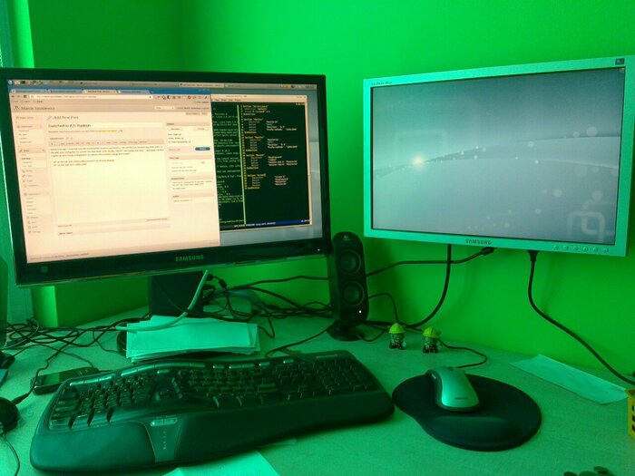 My monitor setup