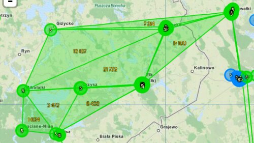 map view from Ingress intel