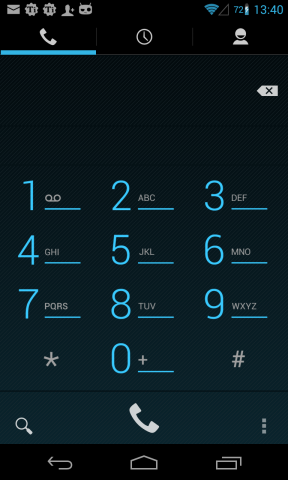 Dialer on Nexus - keyboard