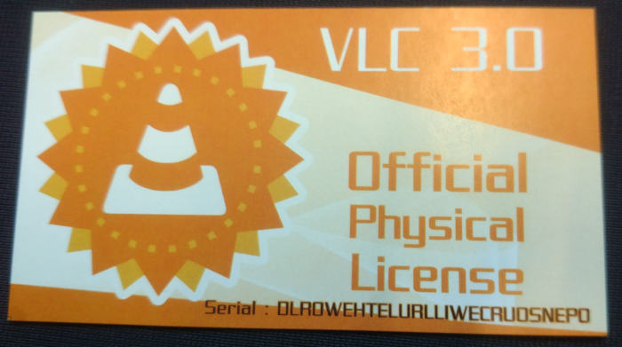 Physical VLC license