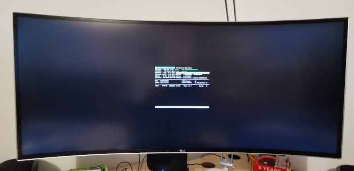 memtest86 on 34" LCD