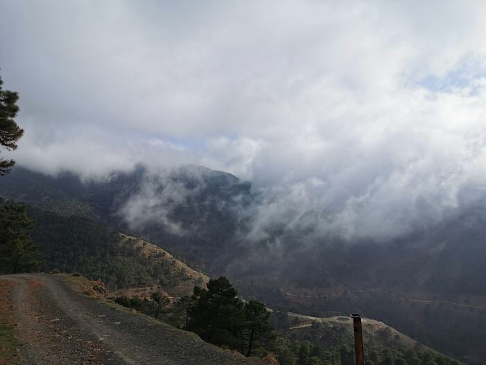 Fog somewhere in Spanish mountains