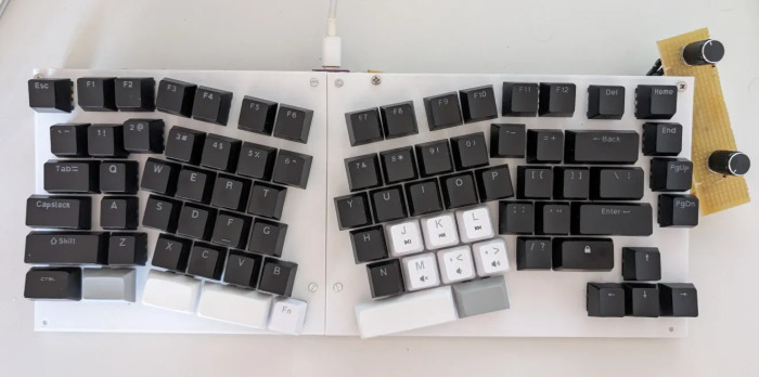 keyboard with encoders