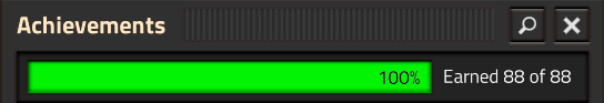100% of achievements done 100% of achievements done