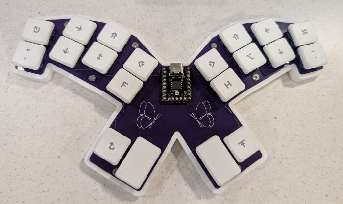 Butterfly style keyboard - just 20 keys